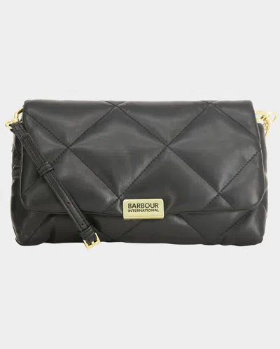 Barbour International Womens Soft Quilt Crossbody Bag In Black