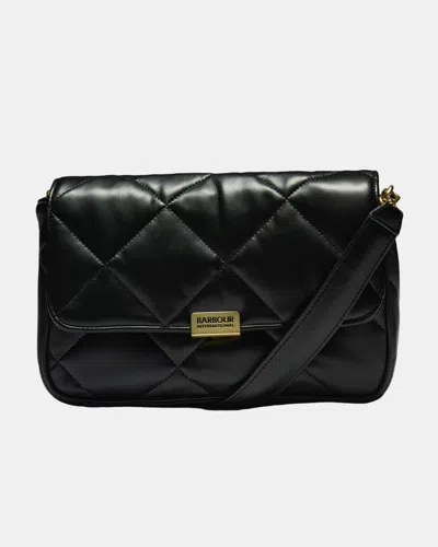 Barbour International Womens Soft Quilt Shoulder Bag In Black