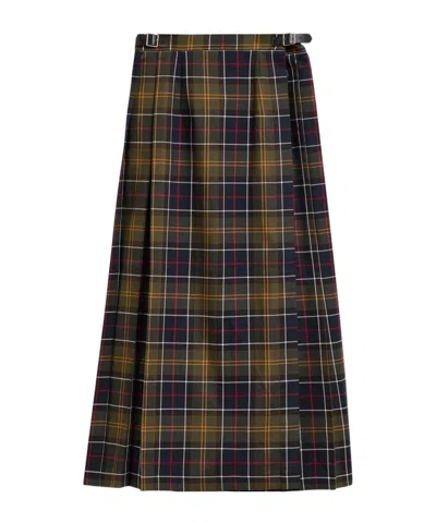 Barbour Irene Tartan Midi Skirt In Multi