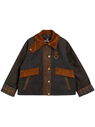 Barbour Irene Waxed Jacket In Green