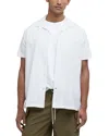 Barbour Irvine Seersucked Stretch Cotton Camp Shirt In White