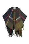 Barbour Isla Boucle Serape Cape In Multi