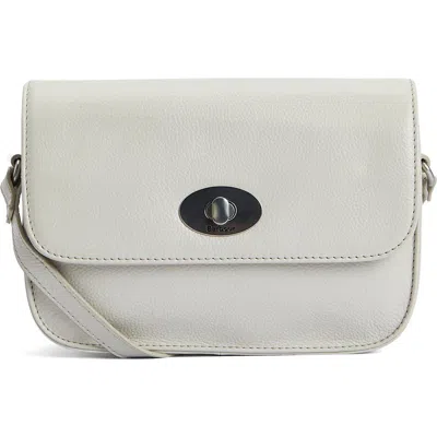 Barbour Isla Leather Crossbody Bag In Light Sand