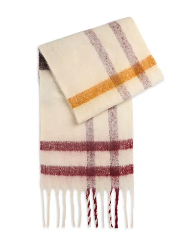 Barbour Isla Tartan Boucle Scarf In Neutral