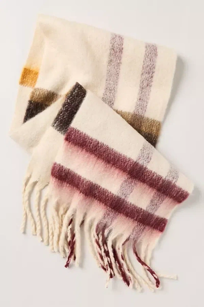 Barbour Isla Tartan Scarf In White