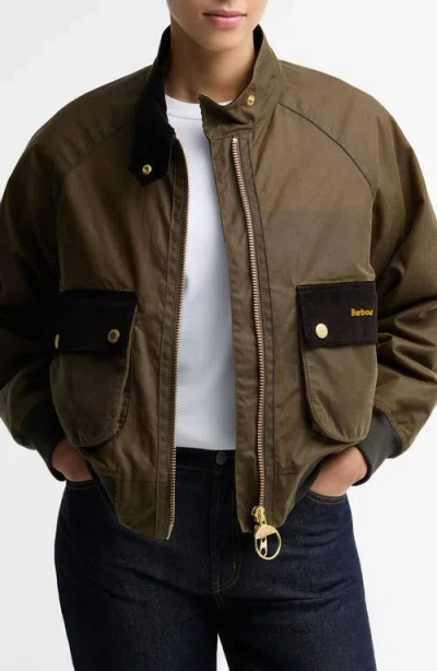 Barbour Ivybridge Waxed Cotton Jacket In Brown
