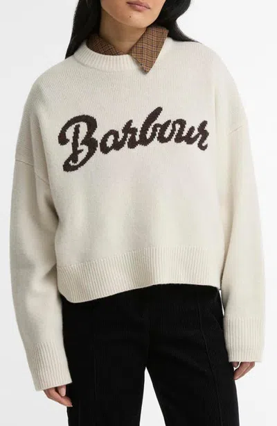 Barbour Ivybridge Wool Sweater In Neutral