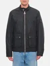 Barbour Lutlaw Harrington Wax Jacket In Schwarz