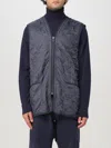 Barbour Navy Blue Padded Waistcoat With Diamond Quilting In Blau
