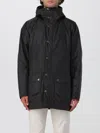 Barbour Bedale Waxed Parka In Green
