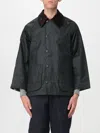 Barbour Sage Green Beaufort Waxed Jacket In Green
