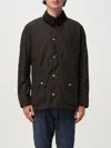 Barbour Man Jacket Dark Brown Size Xxl Cotton In Brown