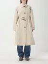 BARBOUR TRENCH COAT BARBOUR WOMAN COLOR BEIGE,F37417022