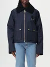 Barbour Women's Nora Oversized-collar Utility Jacket In Blau