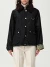 Barbour Jacket  Woman Color Sage In Black