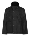 Barbour Multi-pocket Zip-up Jacket In Black