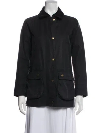 Pre-owned Barbour Jacket In Black/blue