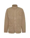 Barbour Button-fastening Cotton Jacket In Brown