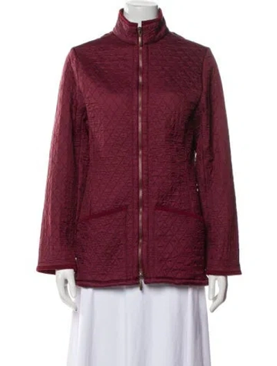 Pre-owned Barbour Jacket In Burgundy