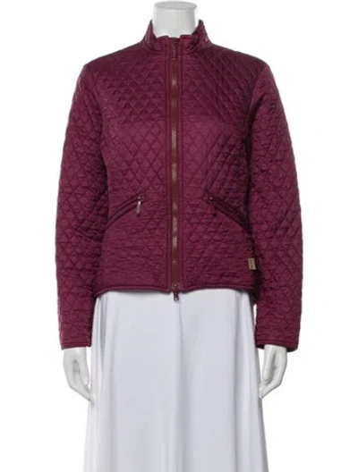 Pre-owned Barbour Jacket In Burgundy