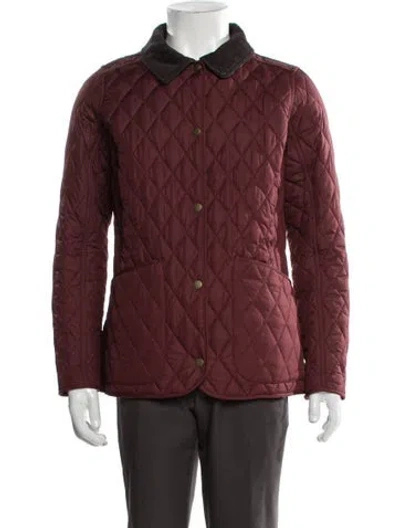 Pre-owned Barbour Jacket In Burgundy