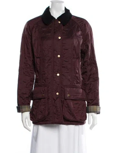 Pre-owned Barbour Jacket In Burgundy