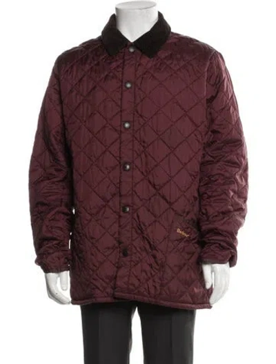 Pre-owned Barbour Jacket In Burgundy