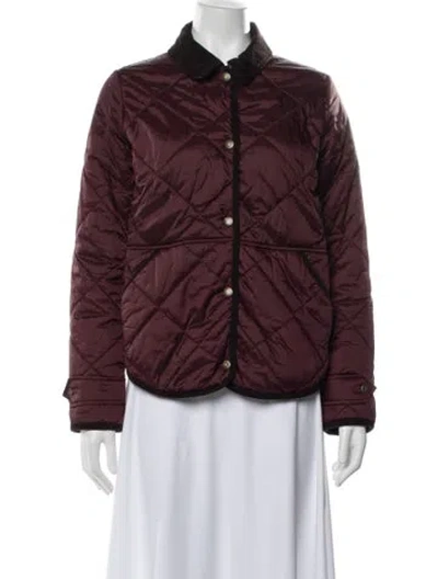 Pre-owned Barbour Jacket In Burgundy