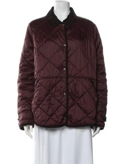 Pre-owned Barbour Jacket In Burgundy