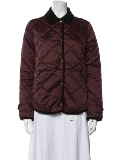 Pre-owned Barbour Jacket In Burgundy
