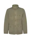 Barbour Ogston Bleached Olive Casual Jacket In Green