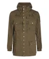 Barbour Utility Jacket Drawstring Waist In Green
