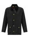 Barbour Casual Jacket With Long Sleeves And Collared Design In Green