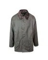 Barbour Bedale Wax Jacket In Gray