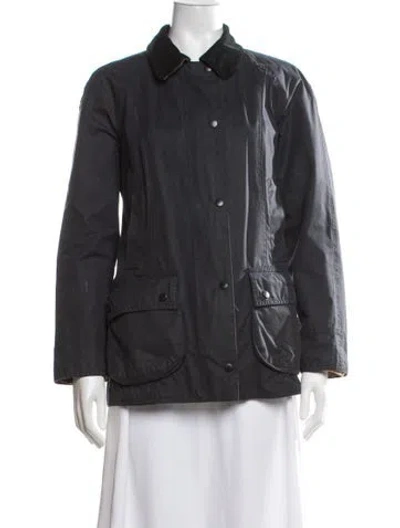 Pre-owned Barbour Jacket In Grey