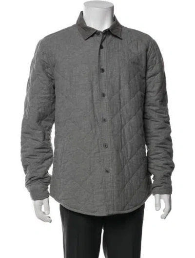 Pre-owned Barbour Jacket In Grey