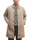 Barbour Long Collared Jacket Lorden Side Pockets In Neutral