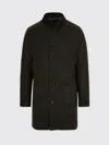 Barbour Cotton Buttoned Coat In Brown