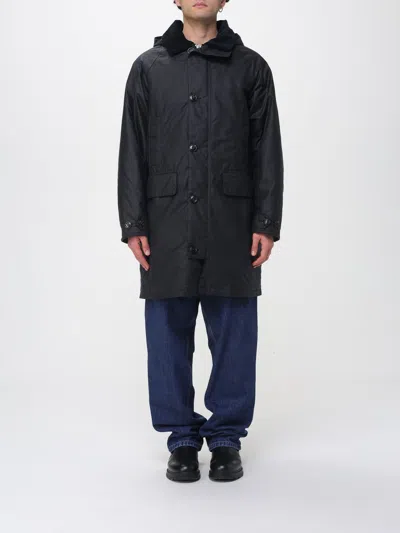 Barbour Coat  Men Color Navy In Multi