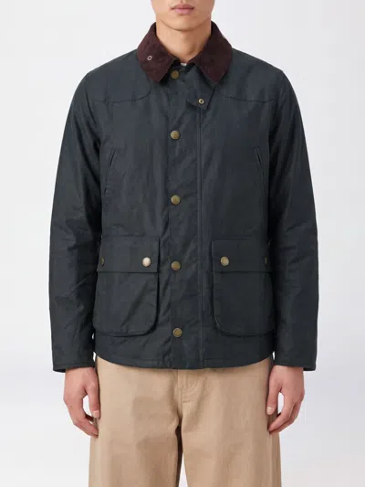 Barbour Green Bedale Waxed Jacket In Multi