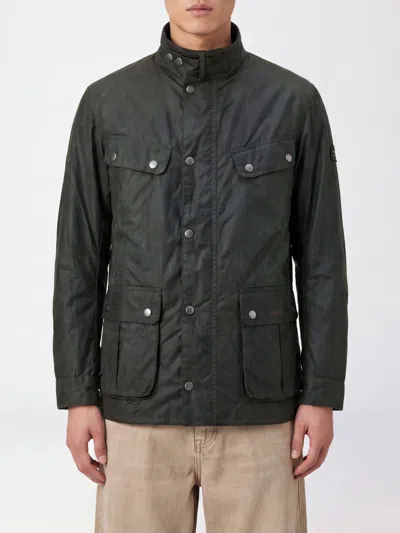 Barbour Duke Wax Jacket In Green