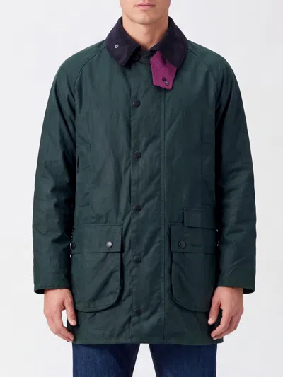 Barbour Jacket Men Color Green In Animal Print