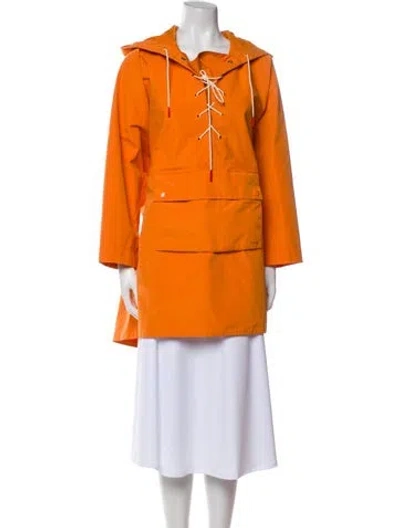 Pre-owned Barbour Jacket In Orange