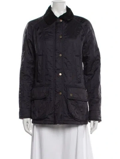Pre-owned Barbour Jacket In Purple