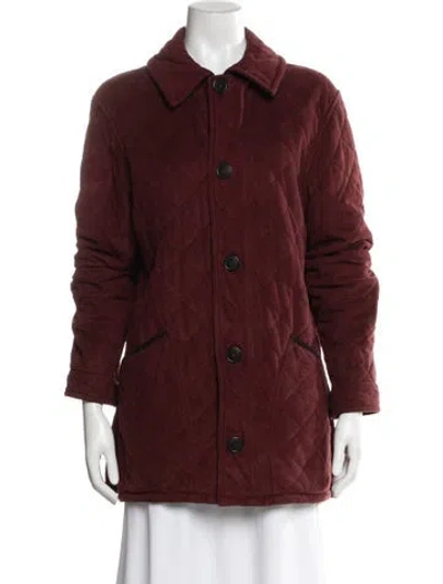 Pre-owned Barbour Jacket In Red