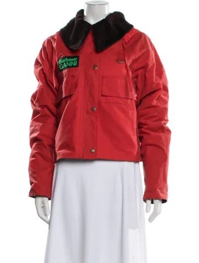 Pre-owned Barbour Jacket In Red