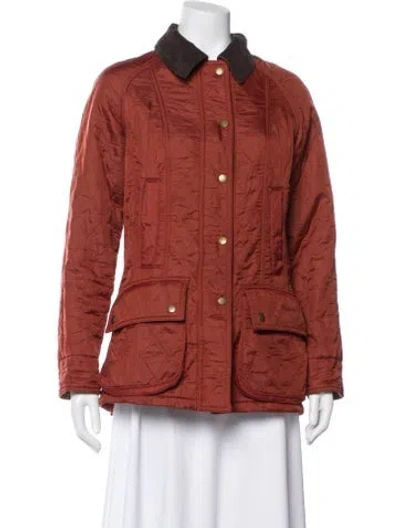 Pre-owned Barbour Jacket In Red