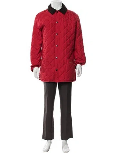 Pre-owned Barbour Jacket In Red