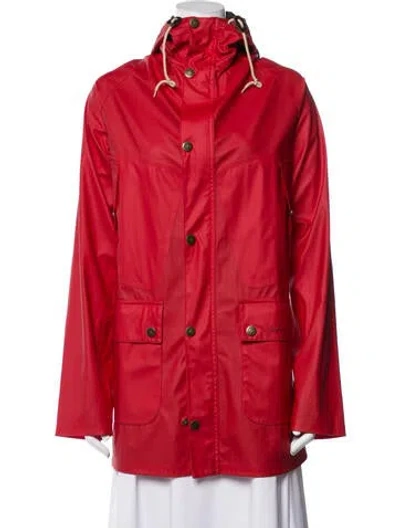 Pre-owned Barbour Jacket In Red