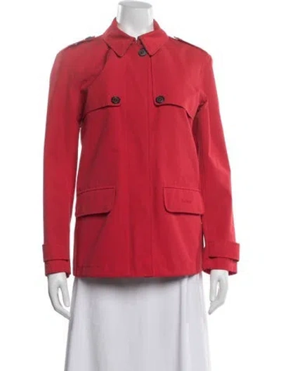 Pre-owned Barbour Jacket In Red